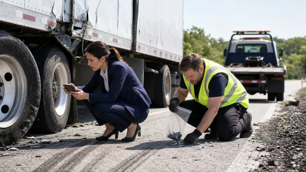 Why Evidence Disappears After a Commercial Truck Crash